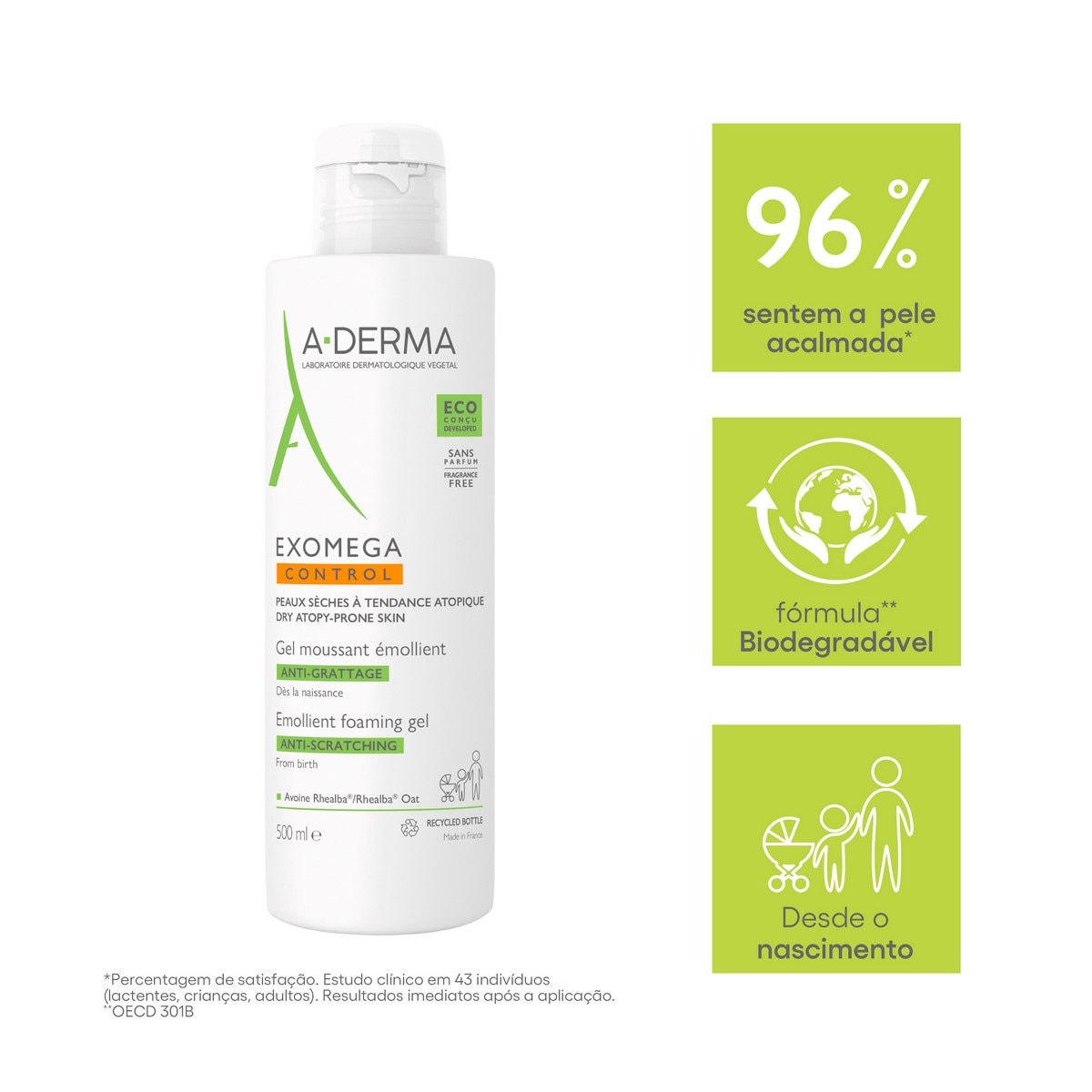 Gel Espuma Exomega Control - 500 ml 4