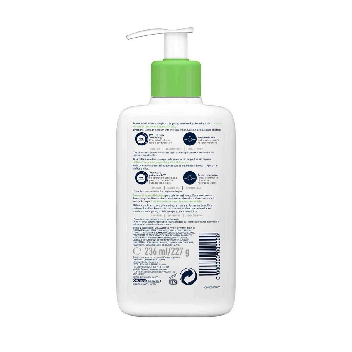 Creme Hidratante de Limpeza - 236 ml 2