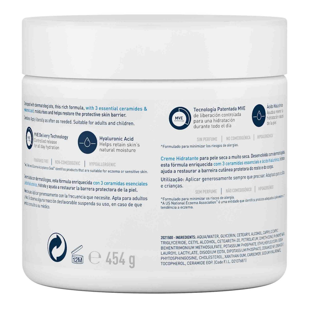 Creme Hidratante - 454 g 2