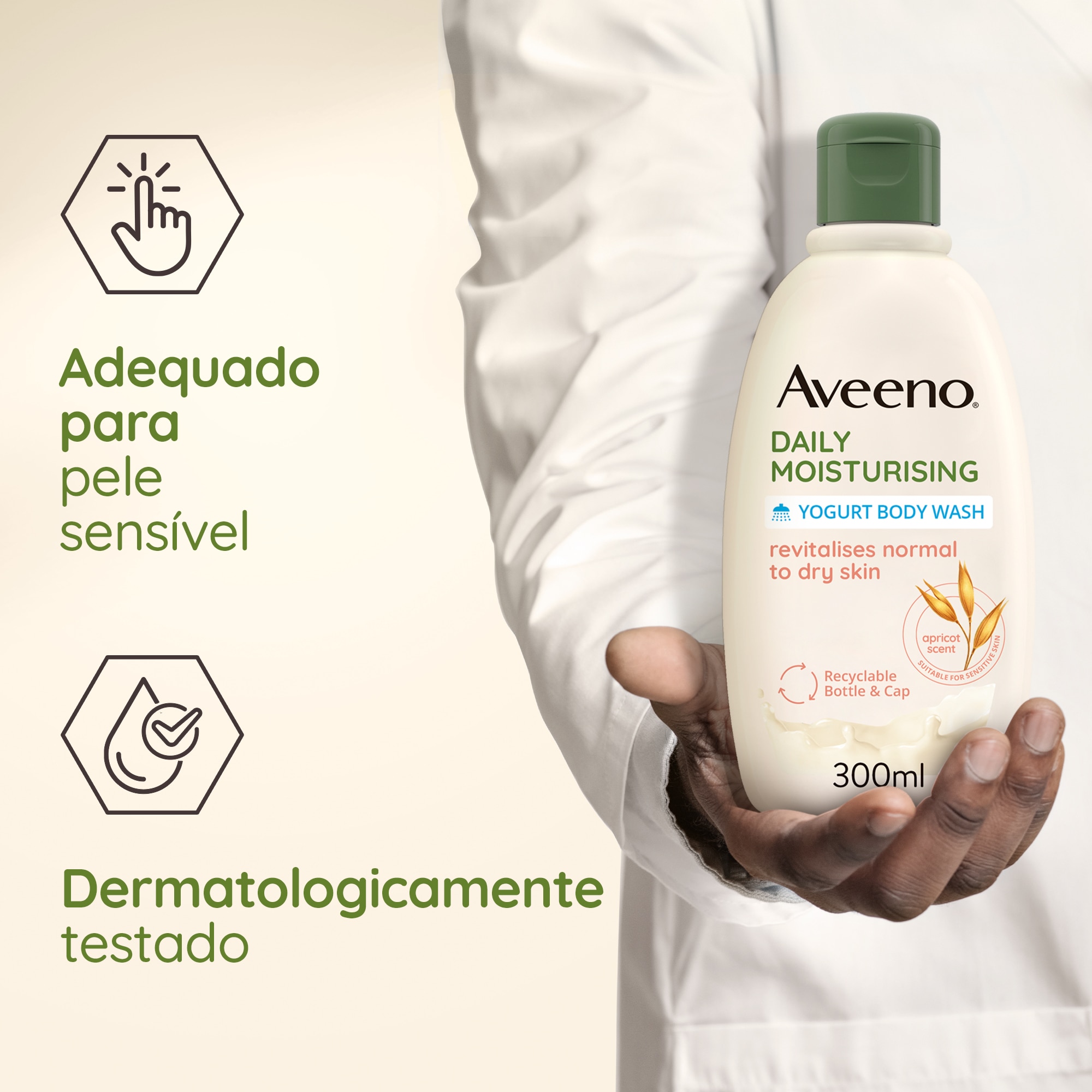 Gel Banho Iogurte Damasco e Mel - 300 ml 4