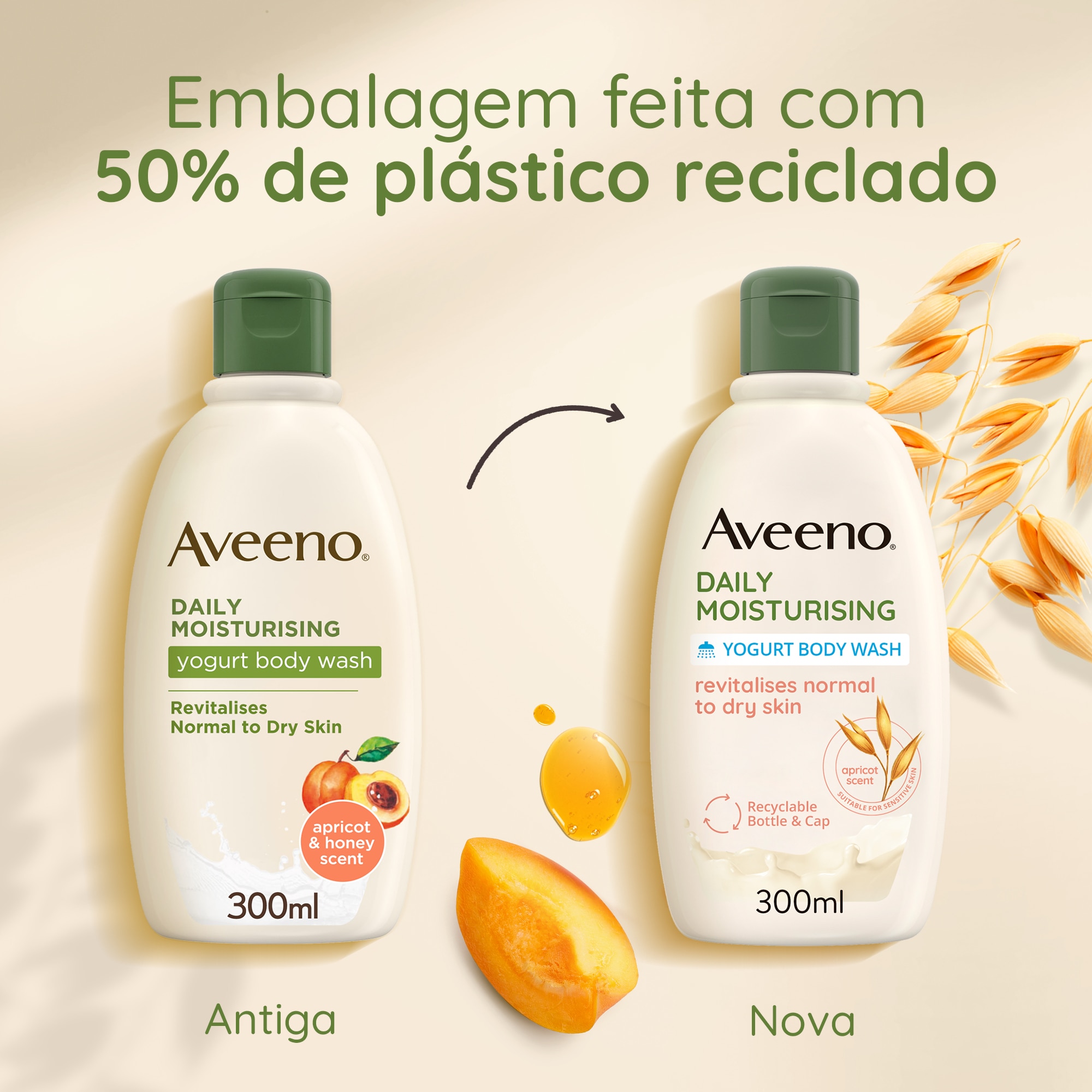 Gel Banho Iogurte Damasco e Mel - 300 ml 5