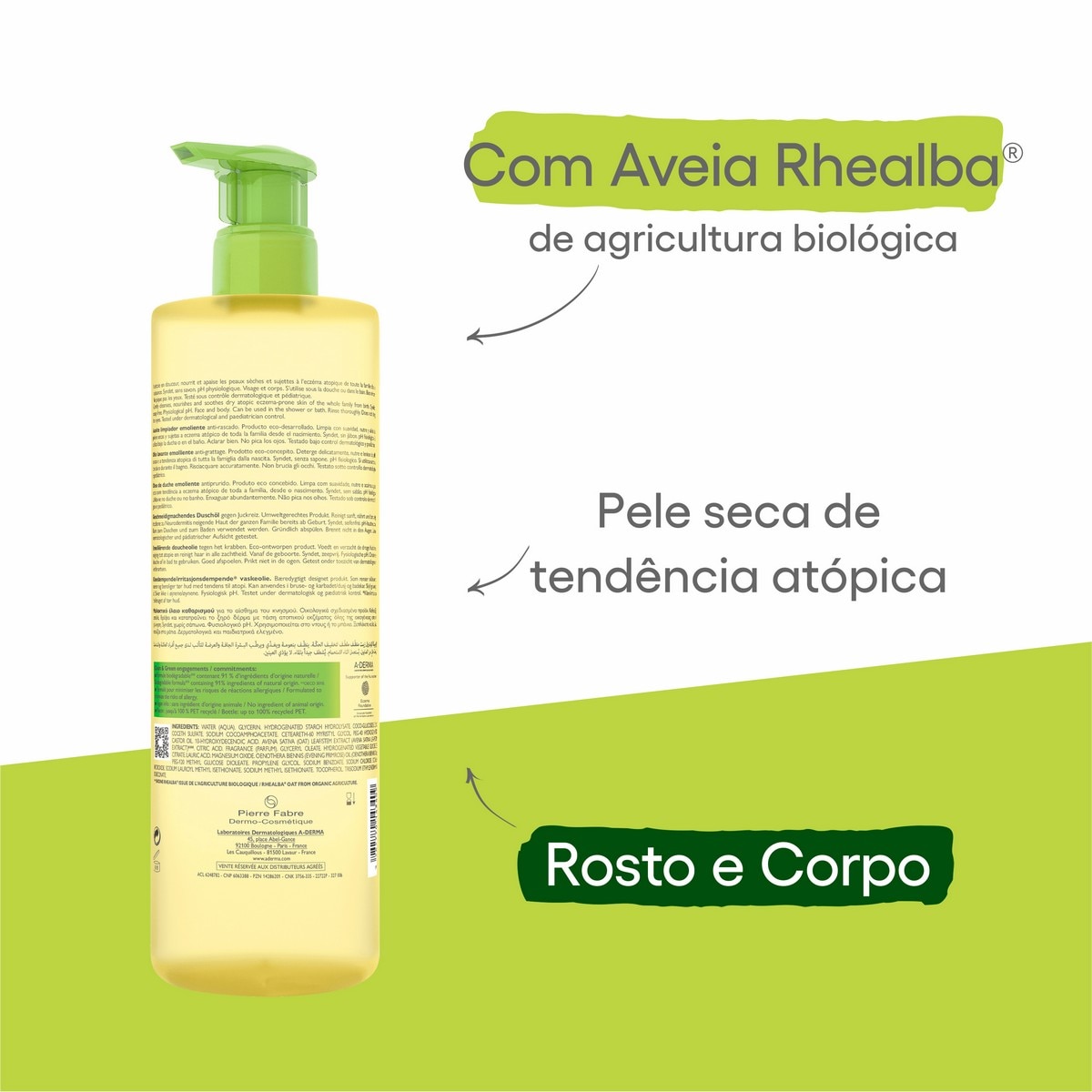 Óleo Duche Emoliente Exomega Control - 750 ml 4