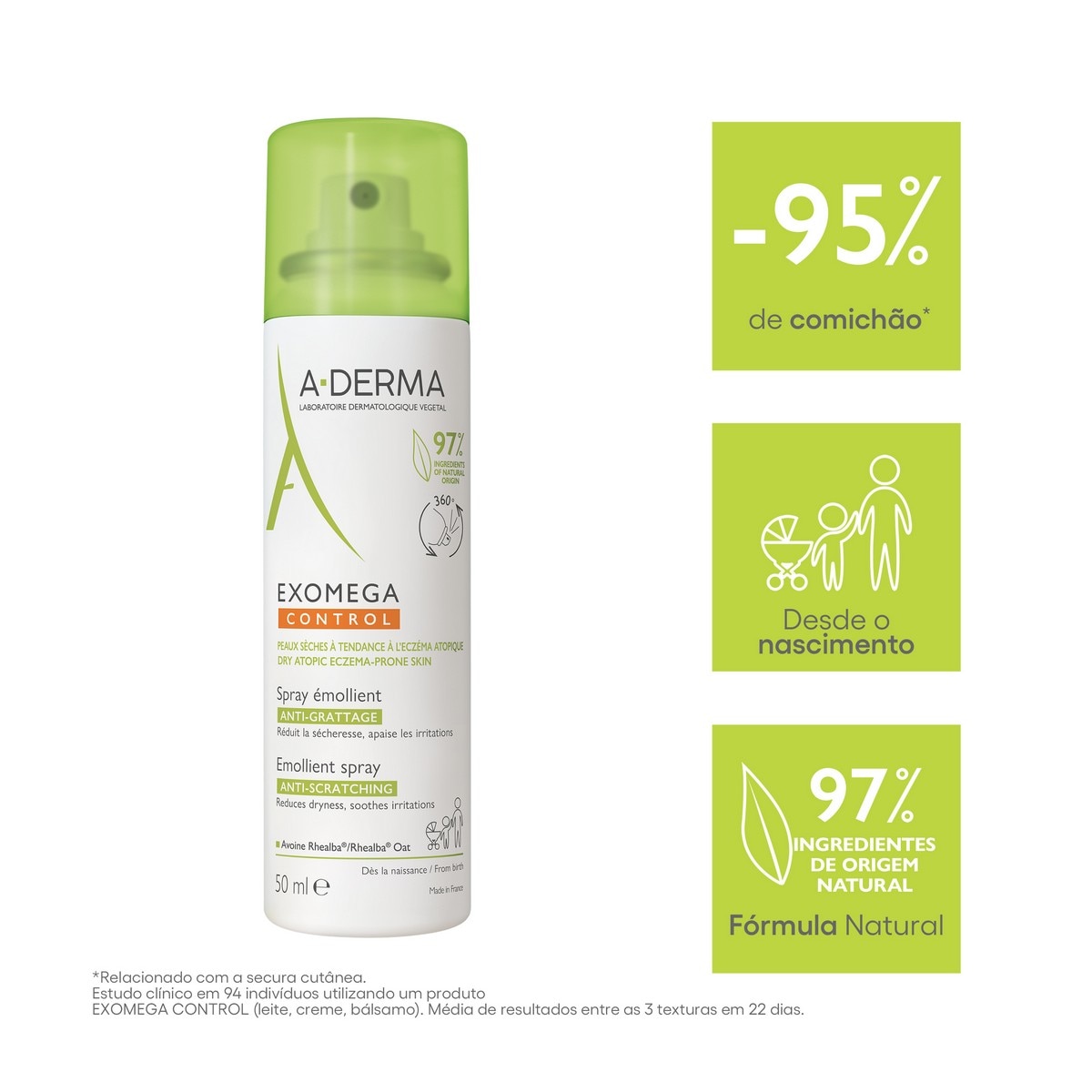 Spray Emoliente Exomega Control - 50 ml 3