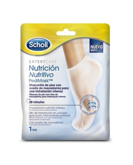 Máscara nutritiva para pés 1Par Scholl 1