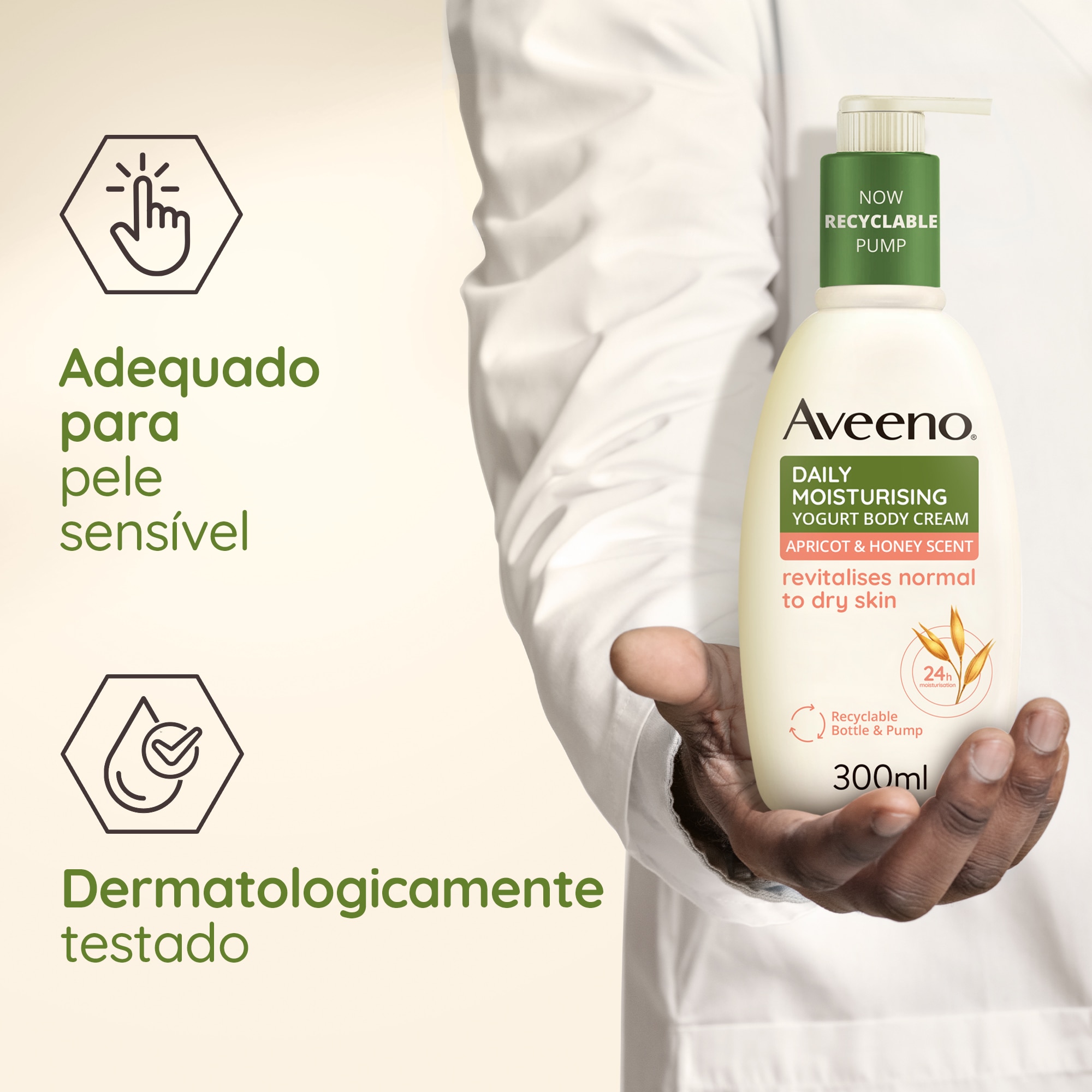 Creme de Corpo Mel e Damasco - 300 ml 4