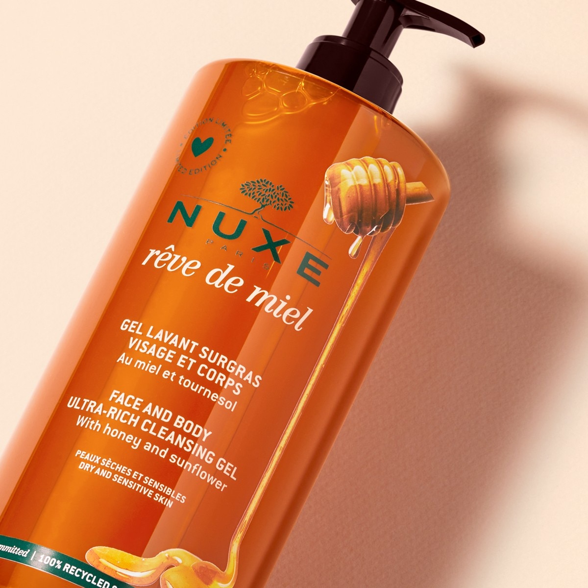 Gel de Limpeza Dermatológico para Rosto e Corpo Rêve de Miel® 750ml Nuxe 2