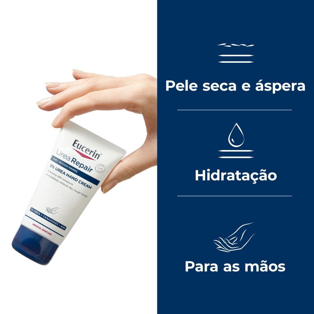 Creme de Mãos 5% Ureia UreaRepair PLUS 48h Alívio Pele Seca - 75 ml 2