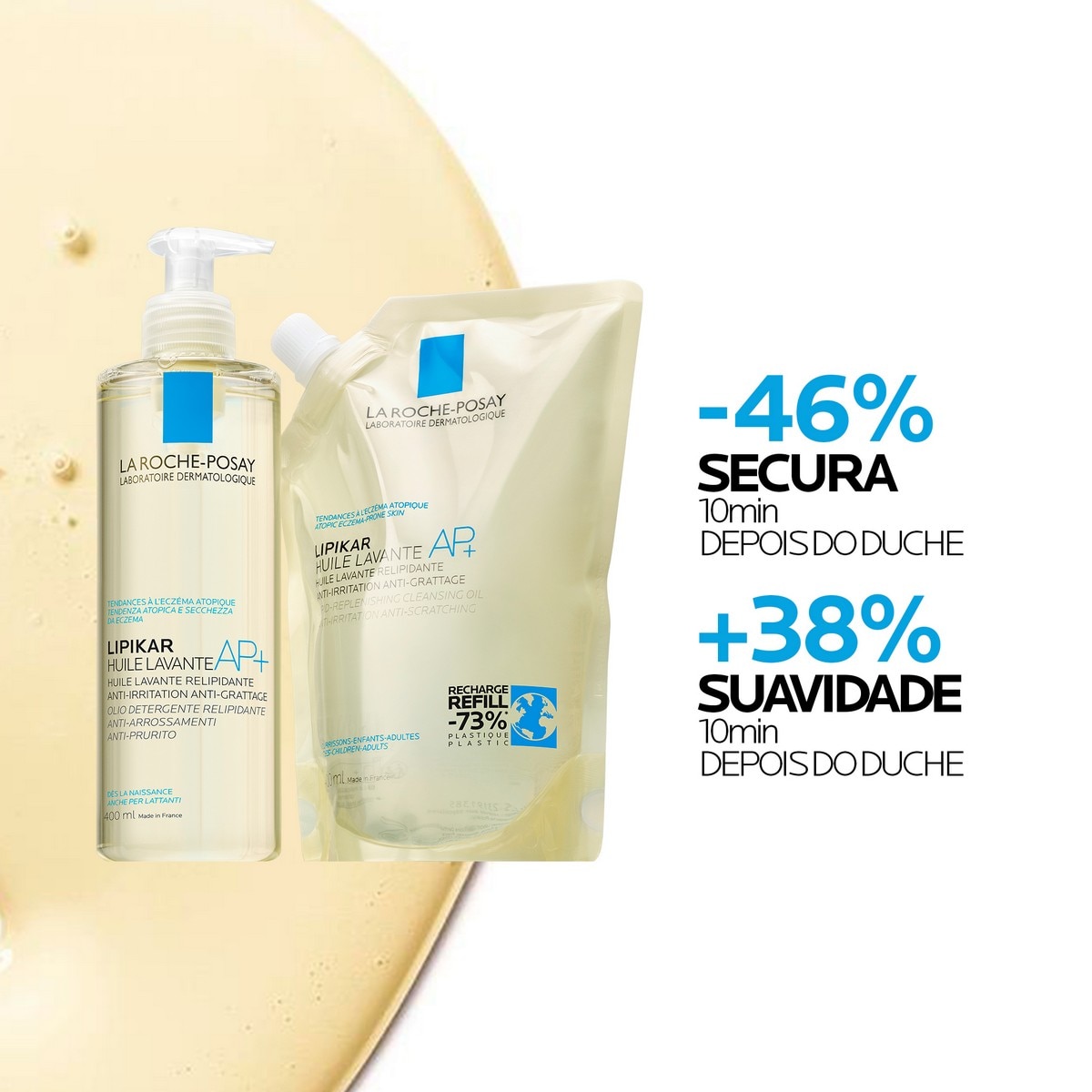 Recarga Lipikar Óleo Lavante AP+ - 400 ml 3