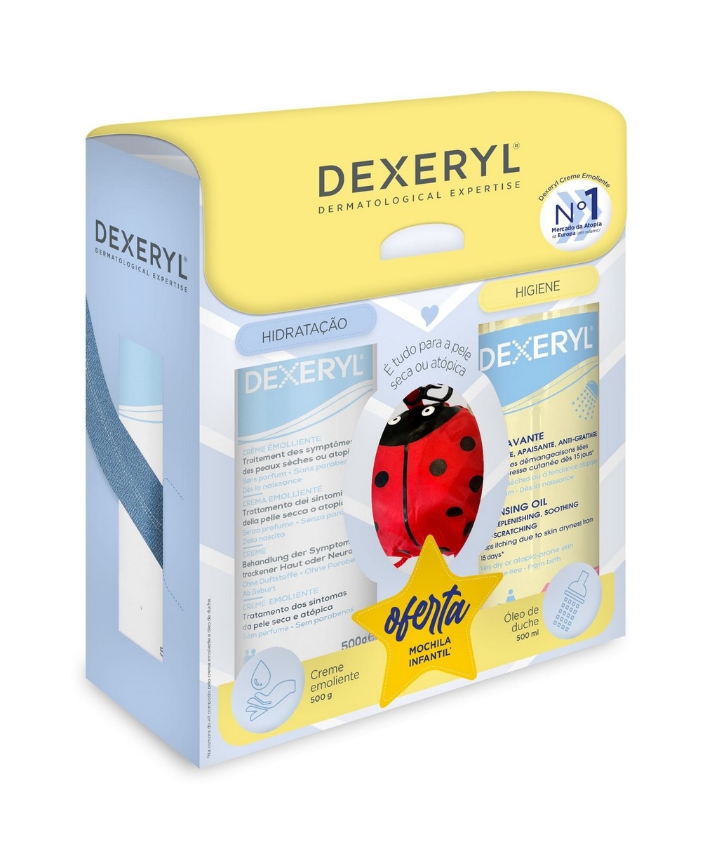 Imagem 0 de Kit Dexeryl Creme + Óleo Oferta Mochila Infantil - 2x500 g