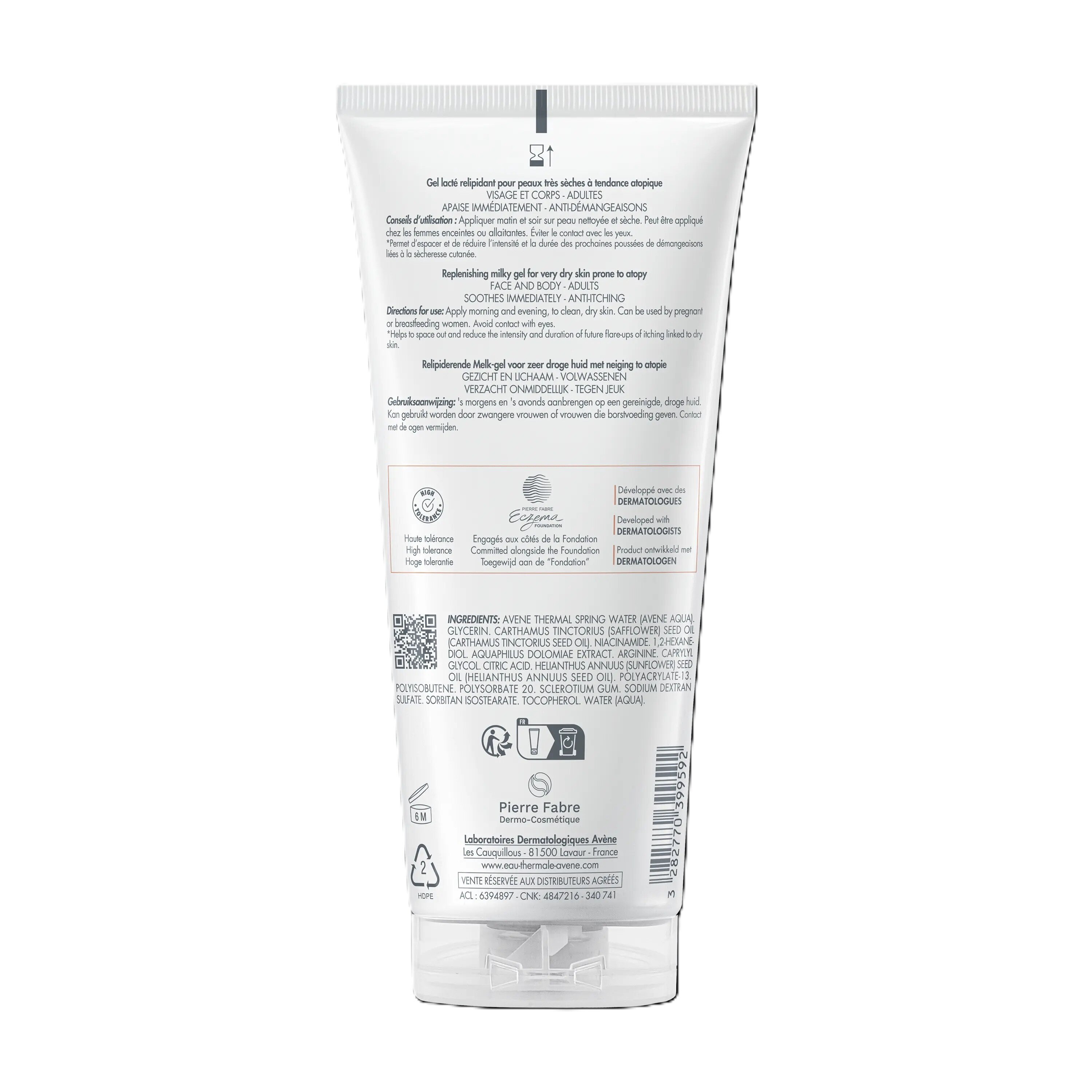 Gel Lácteo Relipidante Xeracalm AD 4
