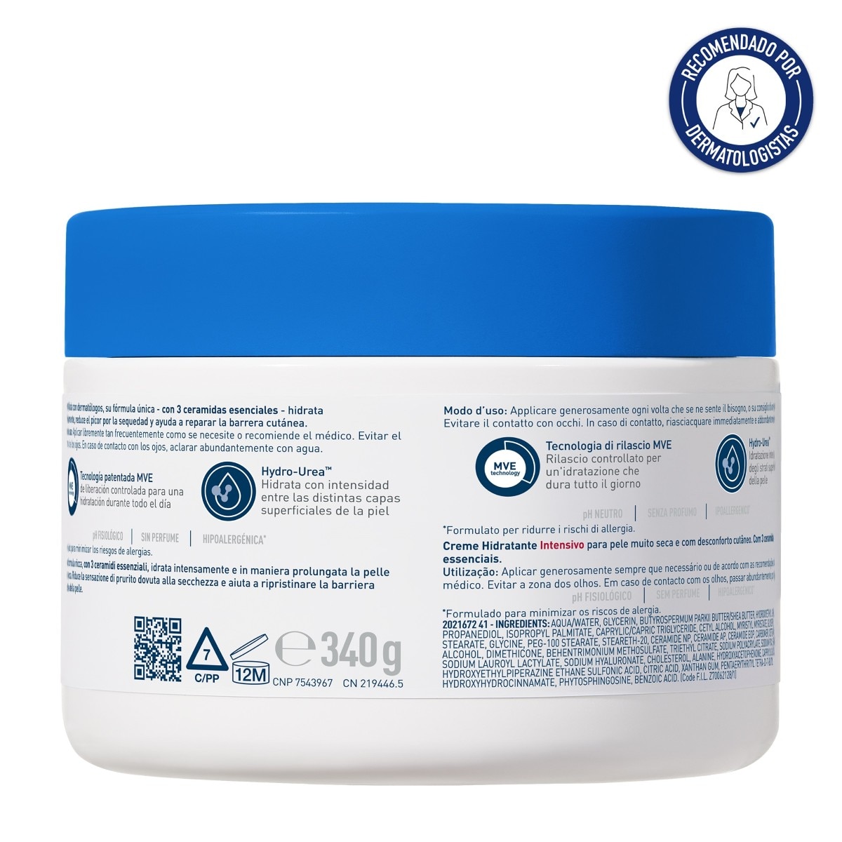 Creme Hidratante Intensivo para Pele Seca a Muito Seca - 340 g 3