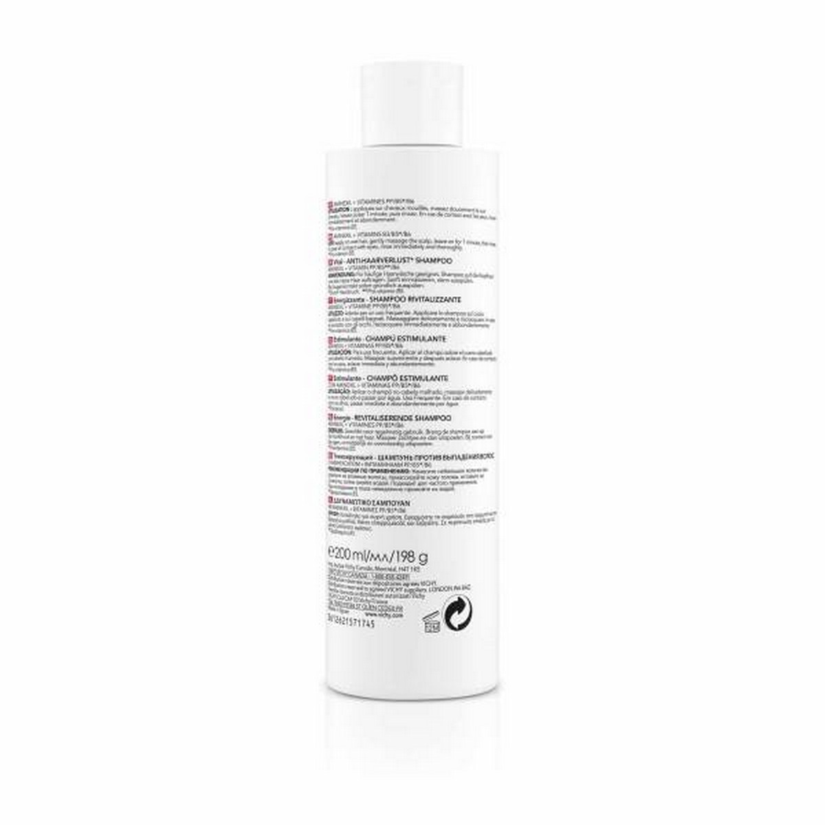 Champô Estimulante 200ml Vichy Dercos 2