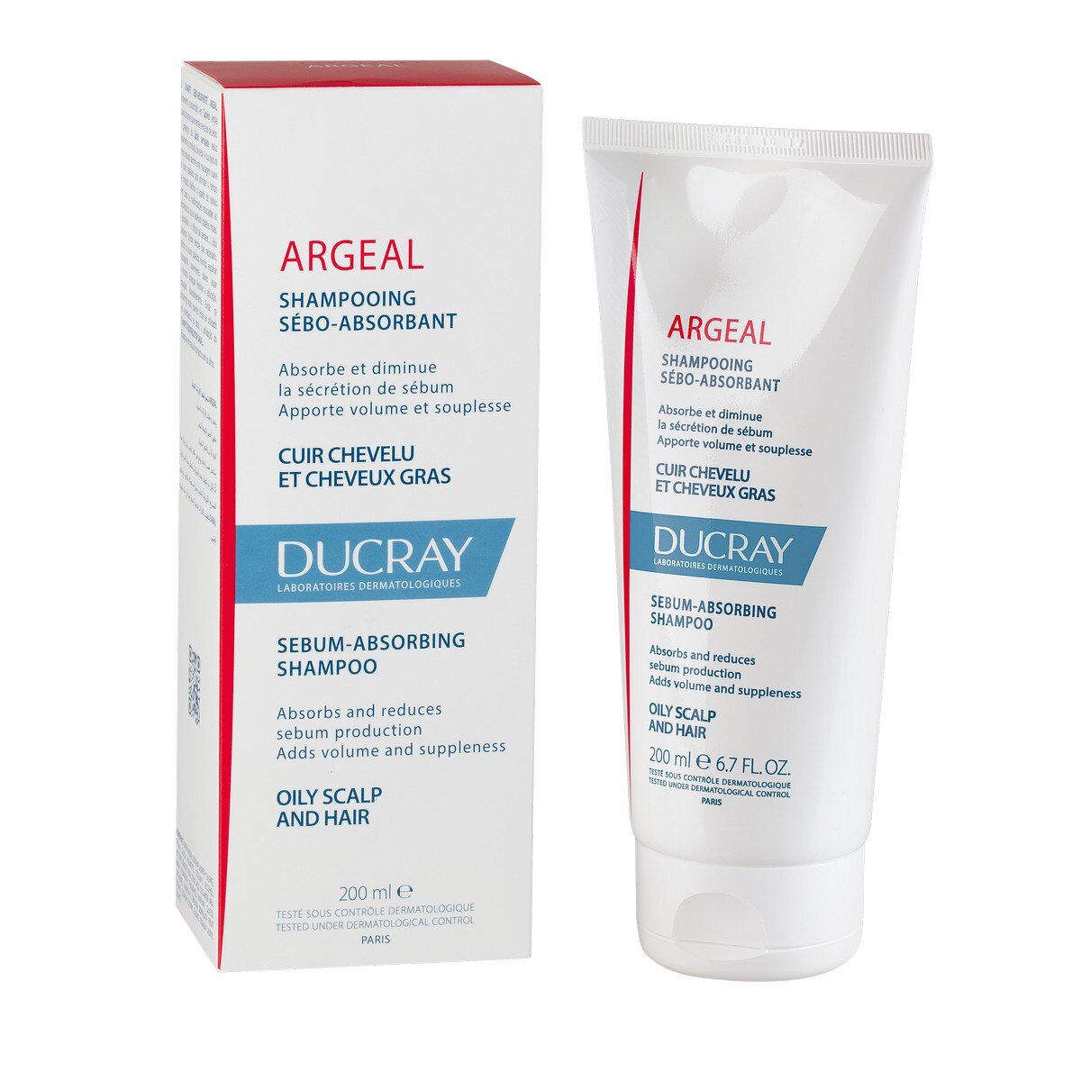Champô sebo-absorvente 200ml Ducray 3