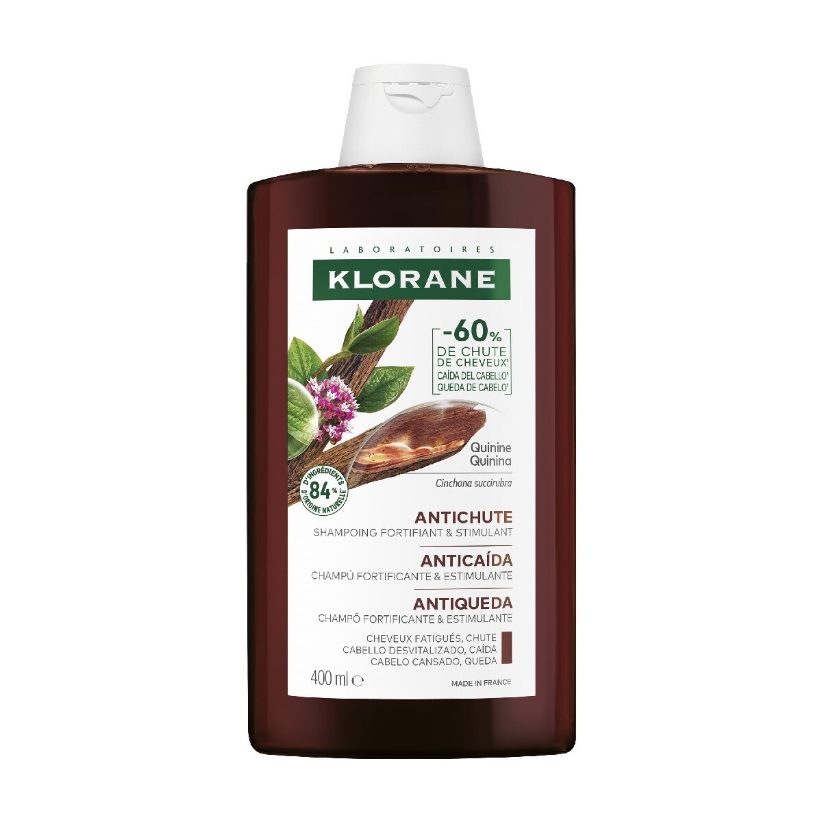 Champô Quinina 400 ML Klorane 1