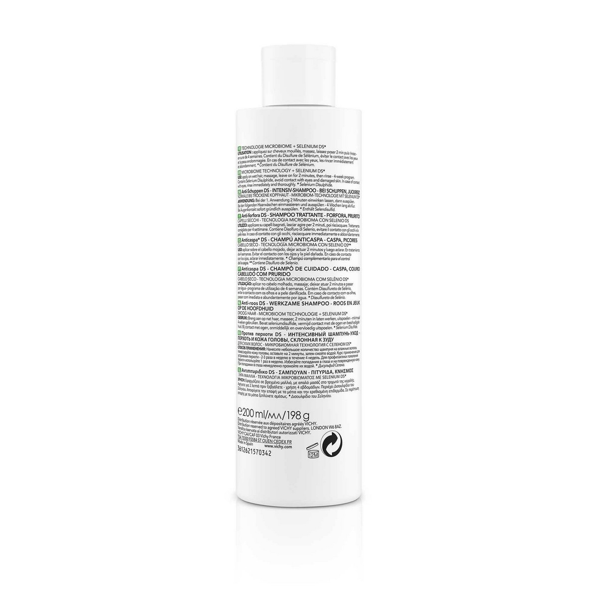 Champô Anticaspa Seco 200ml Vichy Dercos 2