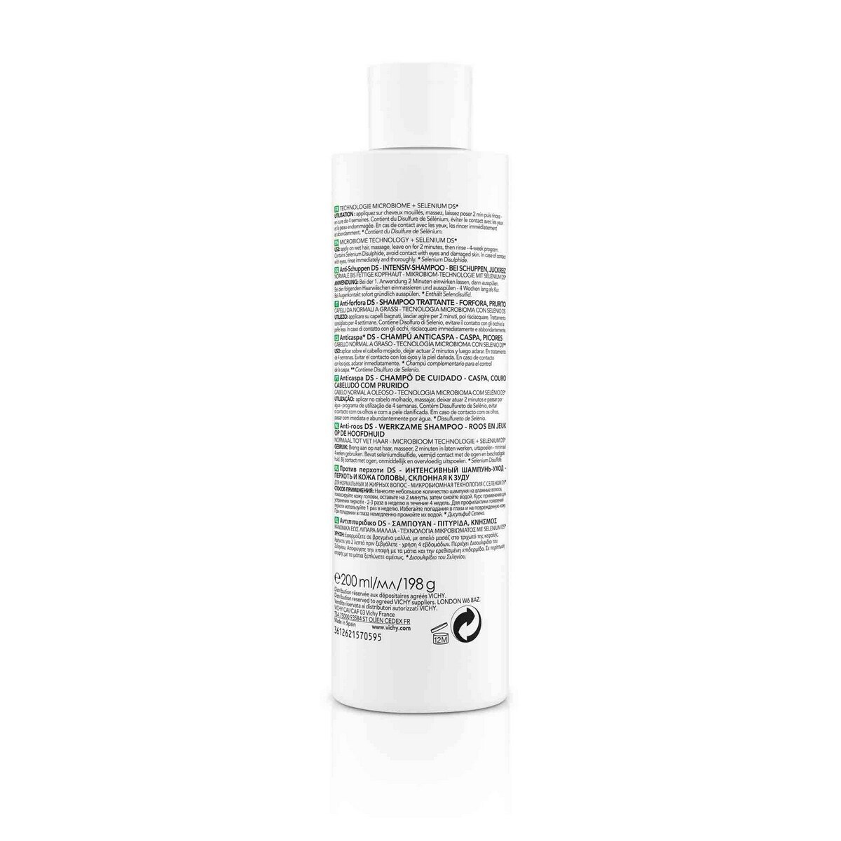 Champô Anticaspa Oleosa 200ml Vichy Dercos 2