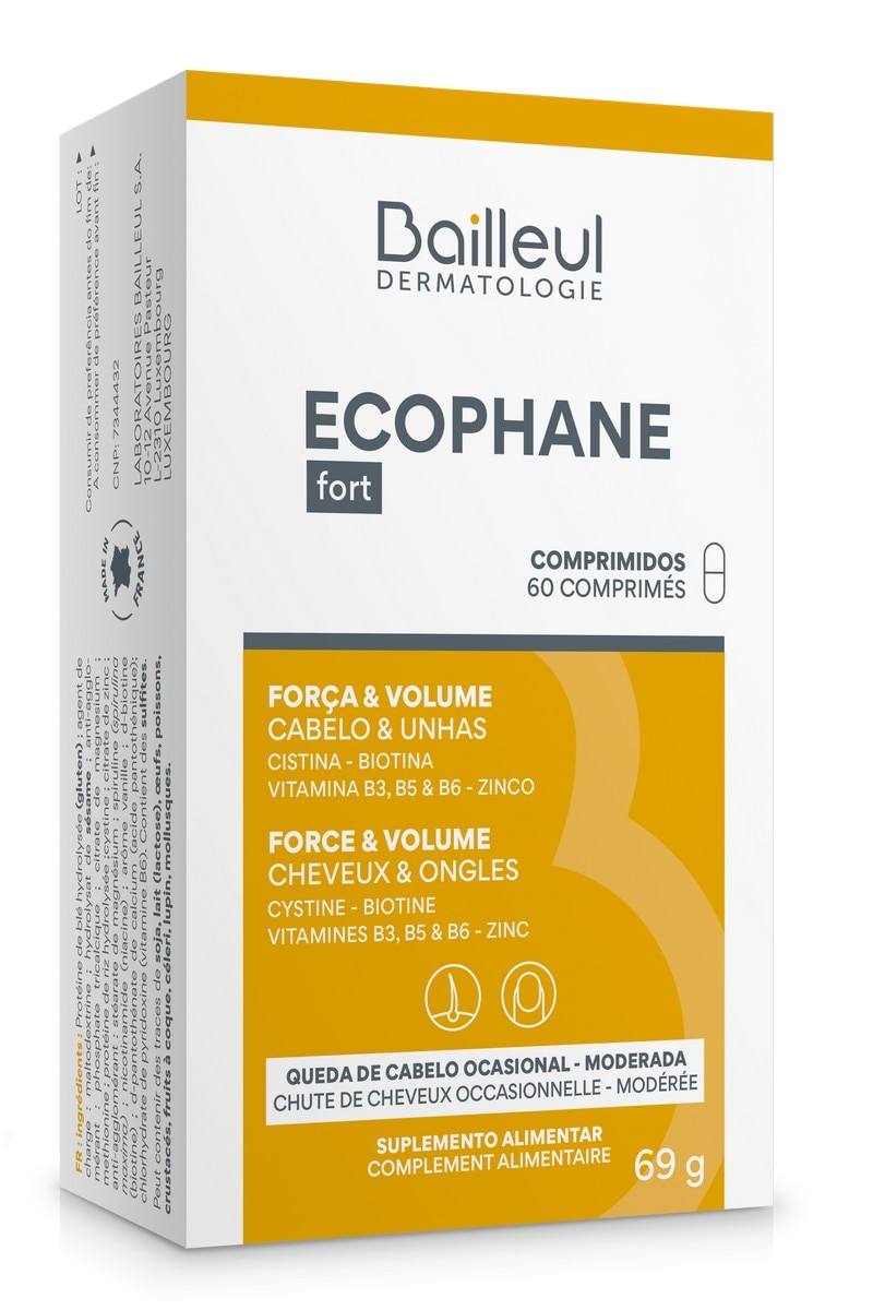 Suplemento Alimentar Ecophane Unhas e Cabelos - 60 Comp 1