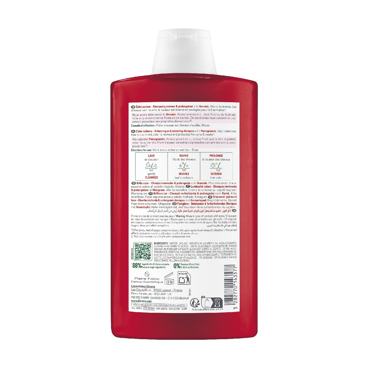 Champô Romã 400 ML Klorane 3