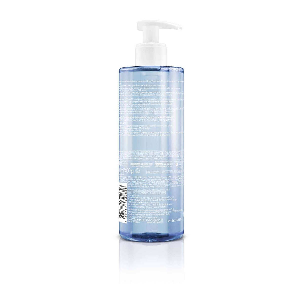 Champô Mineral Suave 400ml Vichy Dercos 2