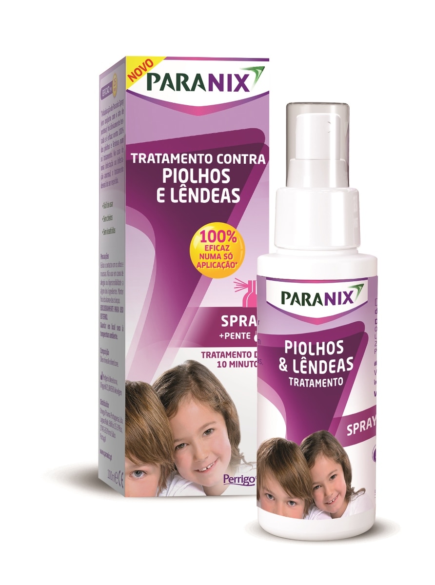 Imagem 0 de Spray Tratamento de Piolhos e Lêndeas 100ml + Pente Paranix