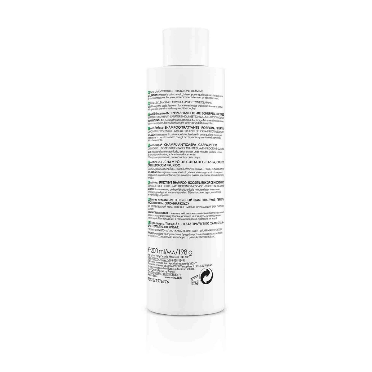 Champô Anticaspa Sensível 200ml Vichy Dercos 2