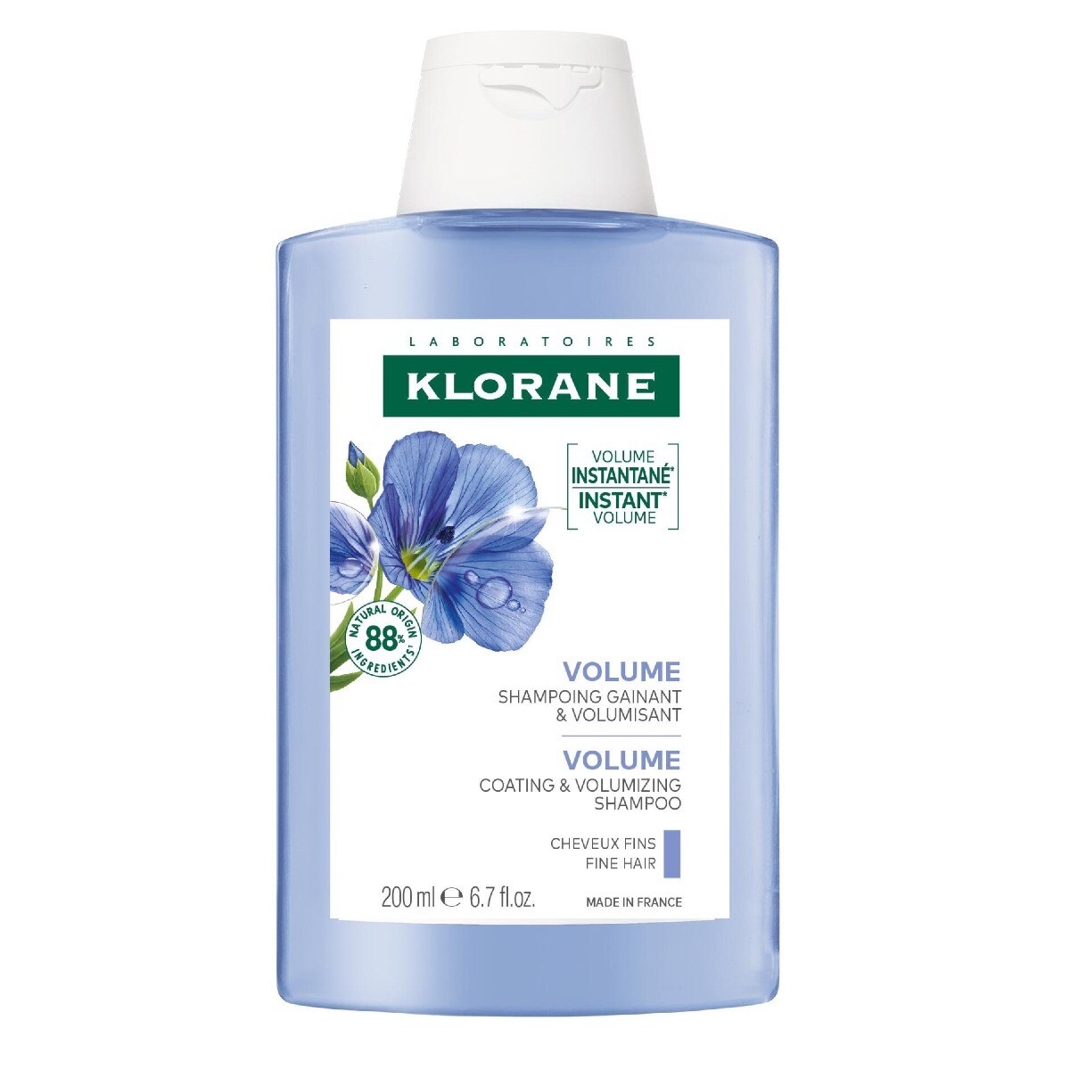 Champô com fibras de linho Klorane 1