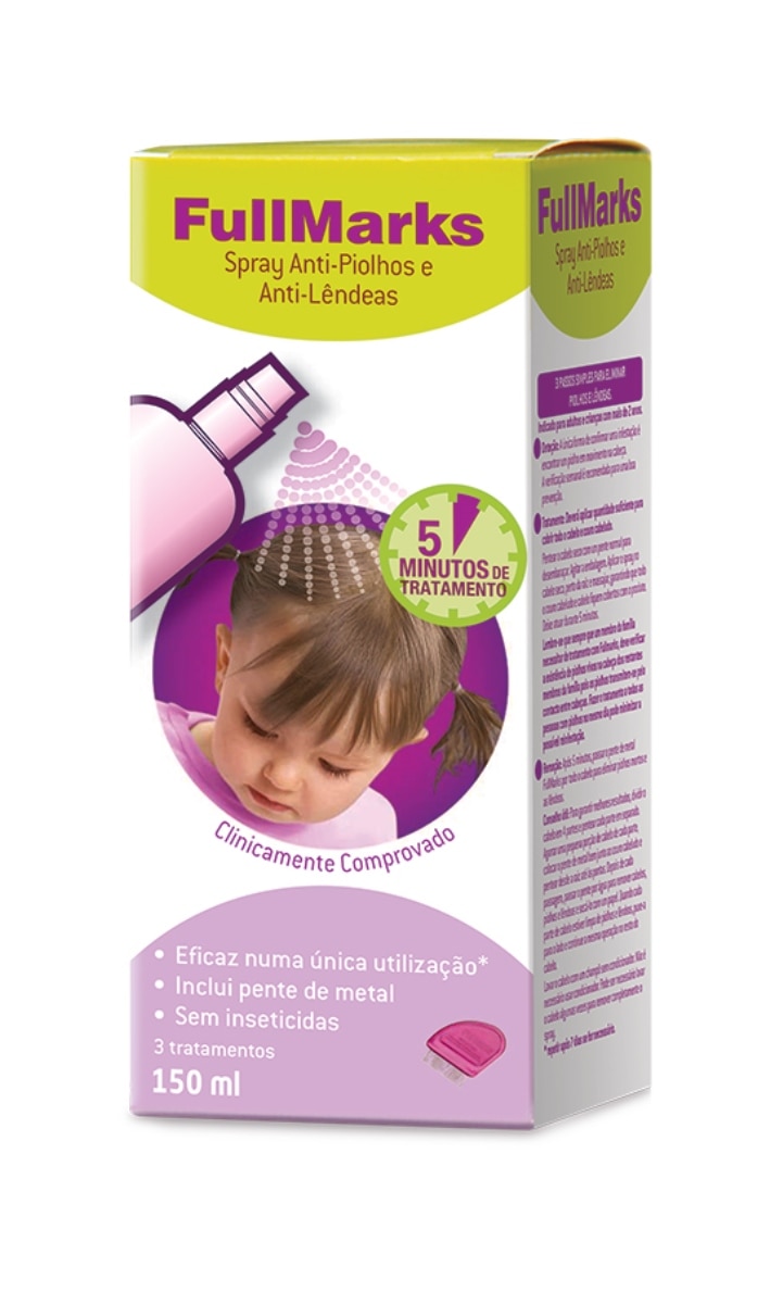 Imagem 0 de Spray Anti-Piolhos e Anti-Lêndeas 150ml Fullmarks