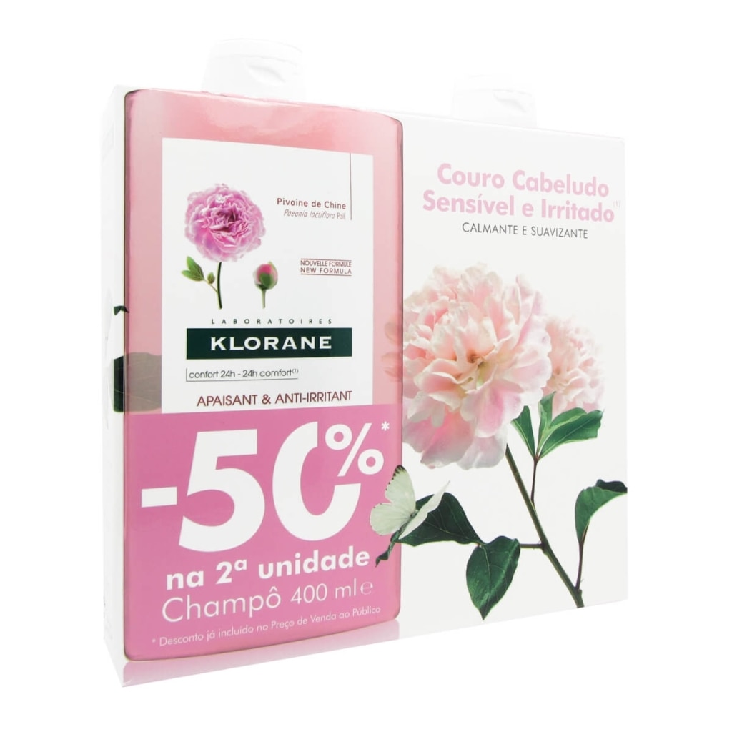 Imagem 0 de Champô de Peónia com Desconto 50% na 2ª Embalagem 2x400ml Klorane