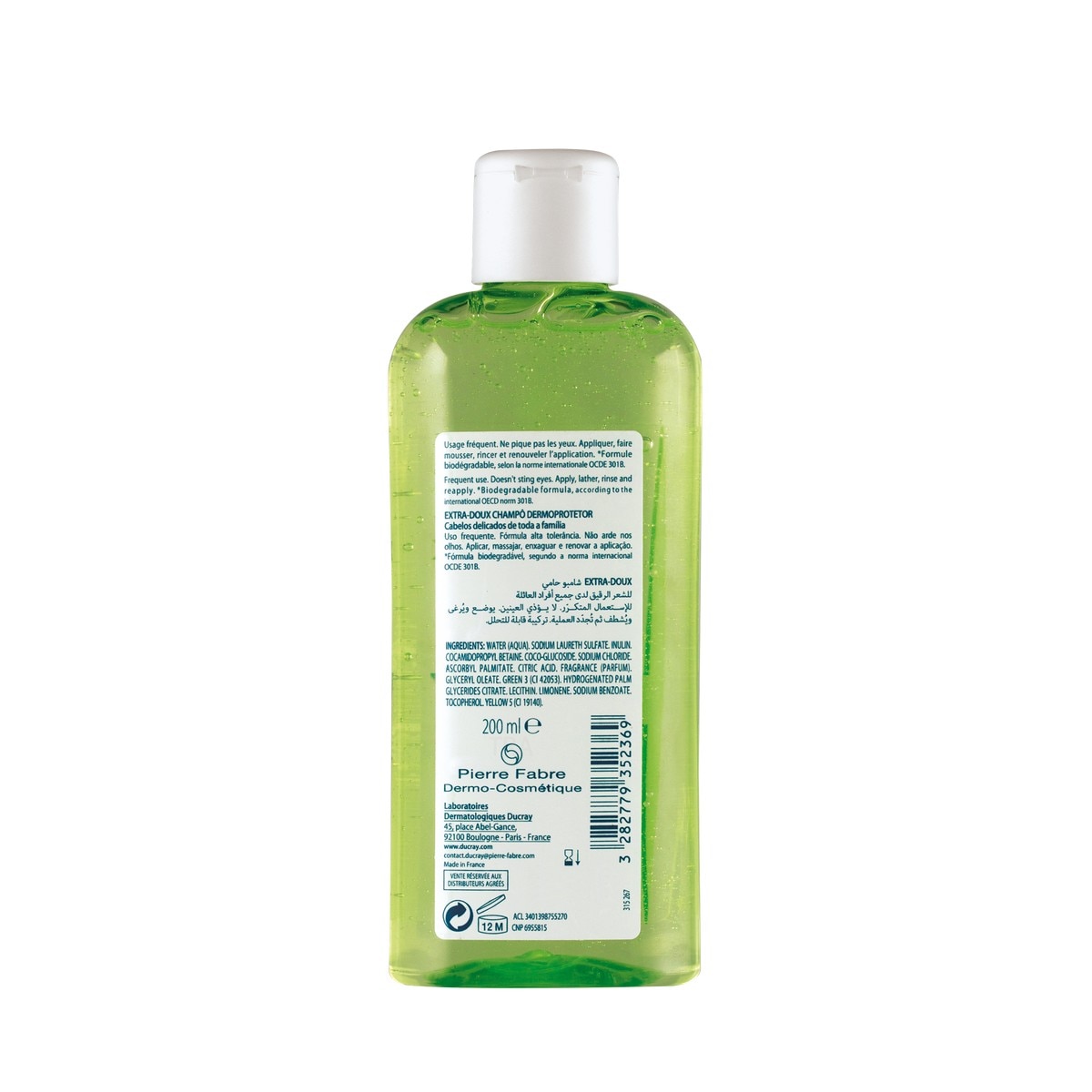 Extra-Doux Champô Dermoprotector 200 ML Ducray 2