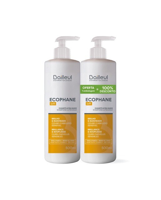 Duo Champôs Ultra Suave Ecophane - 2x500 ml 1