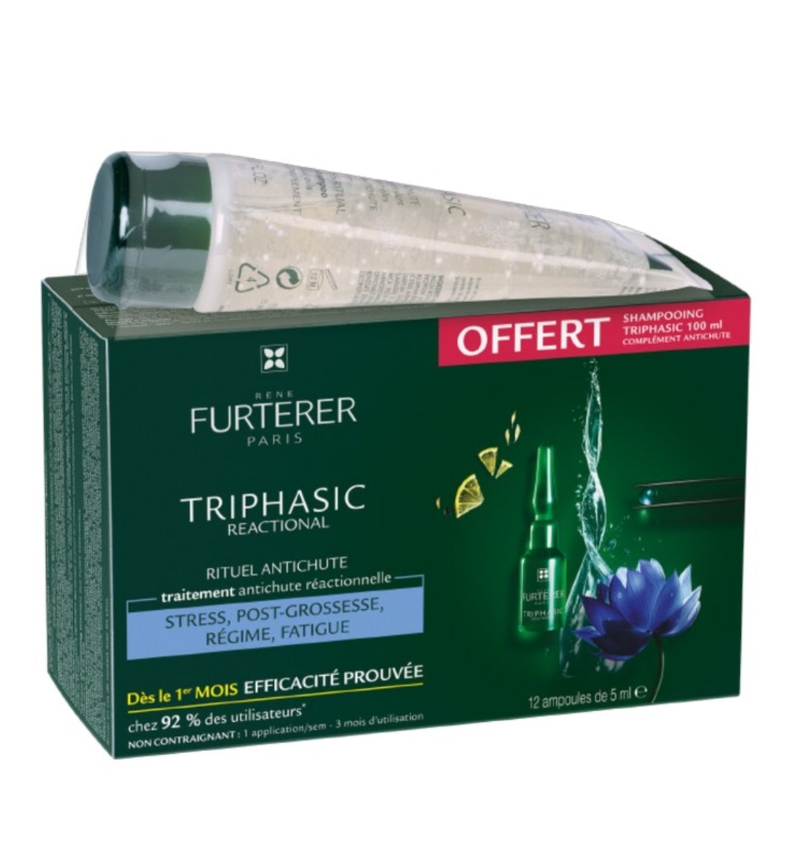 Imagem 0 de Kit Triphasic Reacional Oferta de Champô 100 ml