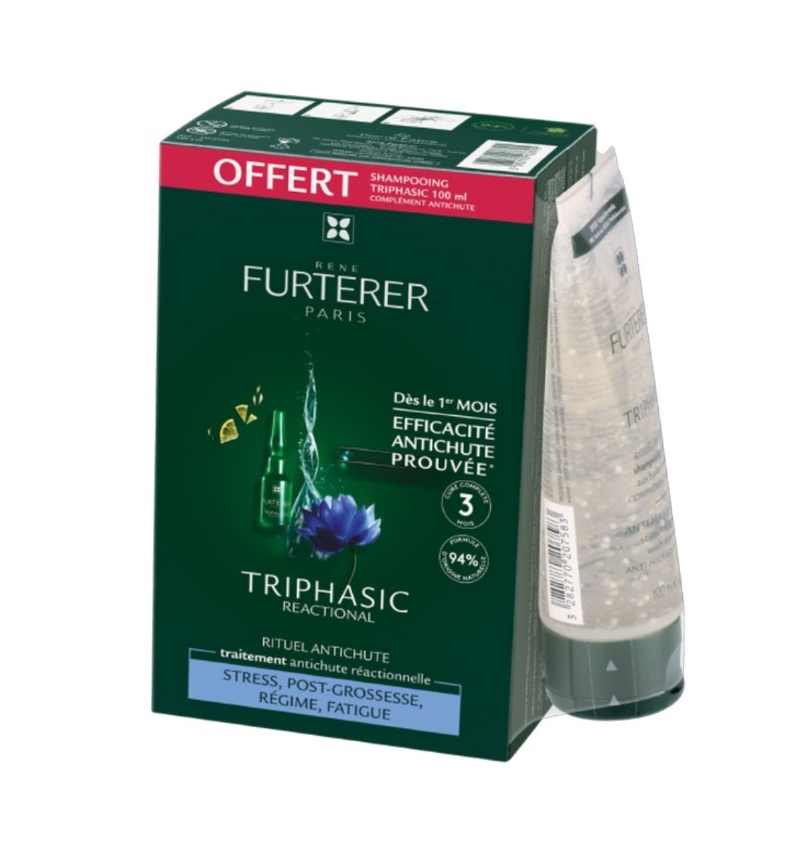 Kit Triphasic Reacional Oferta de Champô 100 ml 2