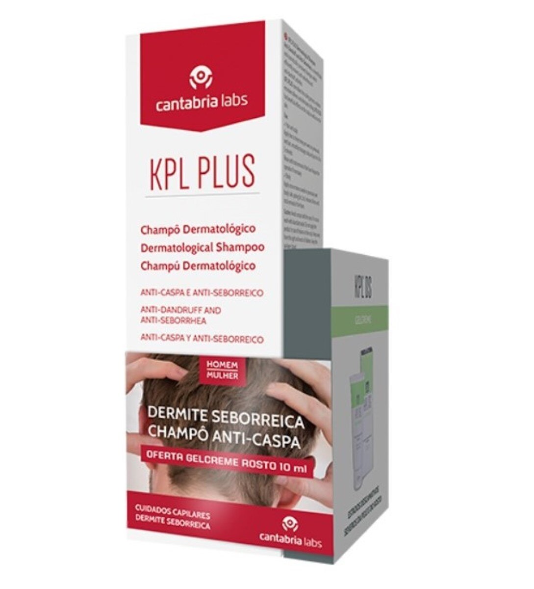 Kit Champô Anti-caspa e Champô Anti-seborreico KPL Plus - 200 ml 1