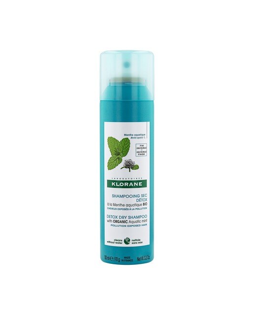 Champô Seco Detox Menta Aquática 150 ml Klorane 1