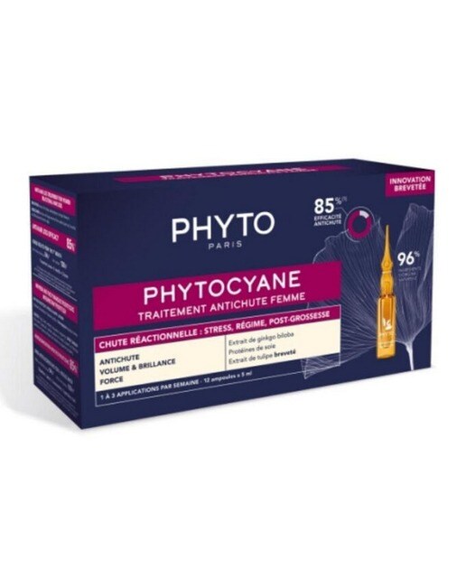 Tratamento Antiqueda Capilar Reactional Phytocyane - 12x5 ml 1