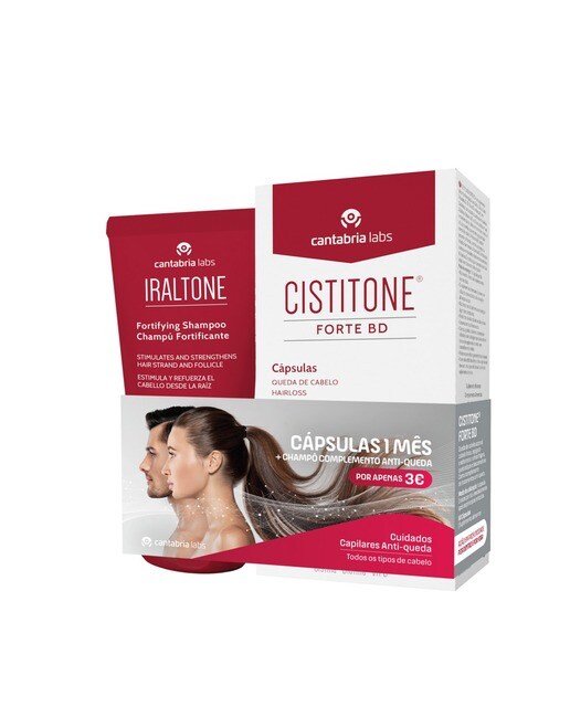 Imagem 0 de Kit Cistitone Forte BD 60 Cápsulas + Iraltone Champô Fortificante 200 ml