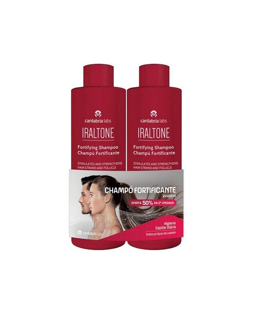 Duo Champô Iraltone Fortificante 50% Desconto na 2ª emb. - 2x400 ml 1