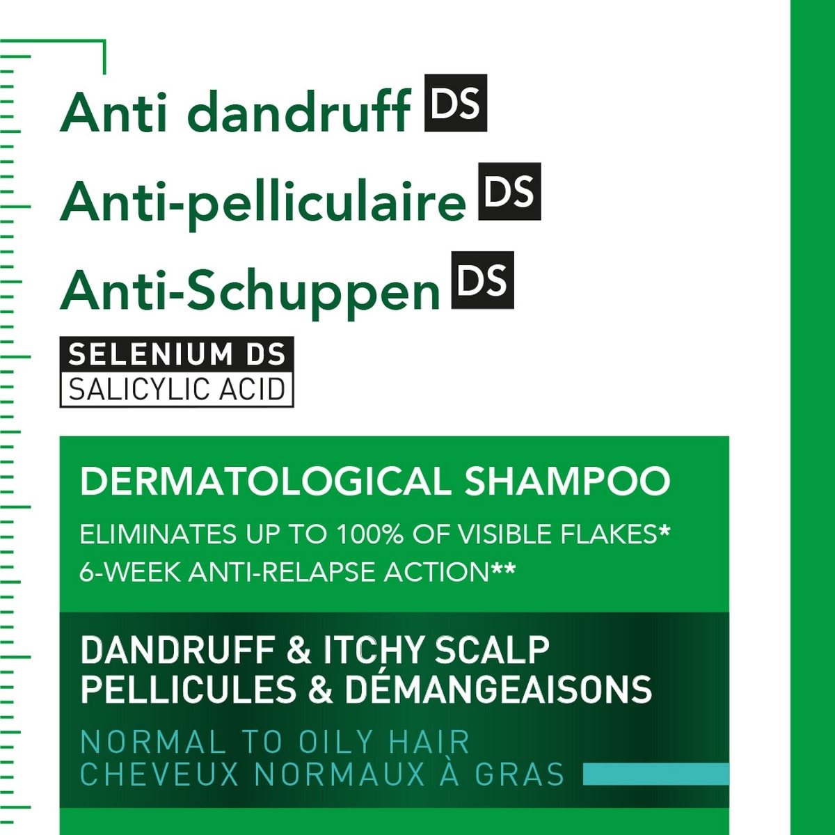 Recarga Ecorefill Champô Anticaspa DS Cabelo Normal a Oleoso Vichy Dercos - 500 ml 3