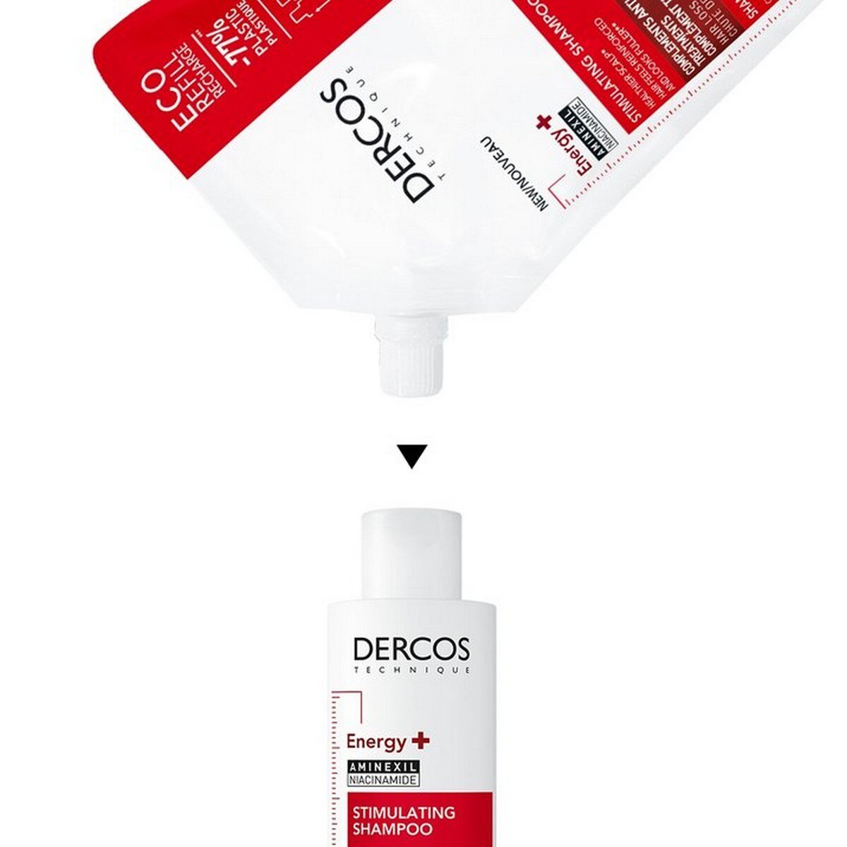 Recarga Ecorefill Champô Energy Vichy Dercos - 500 ml 2