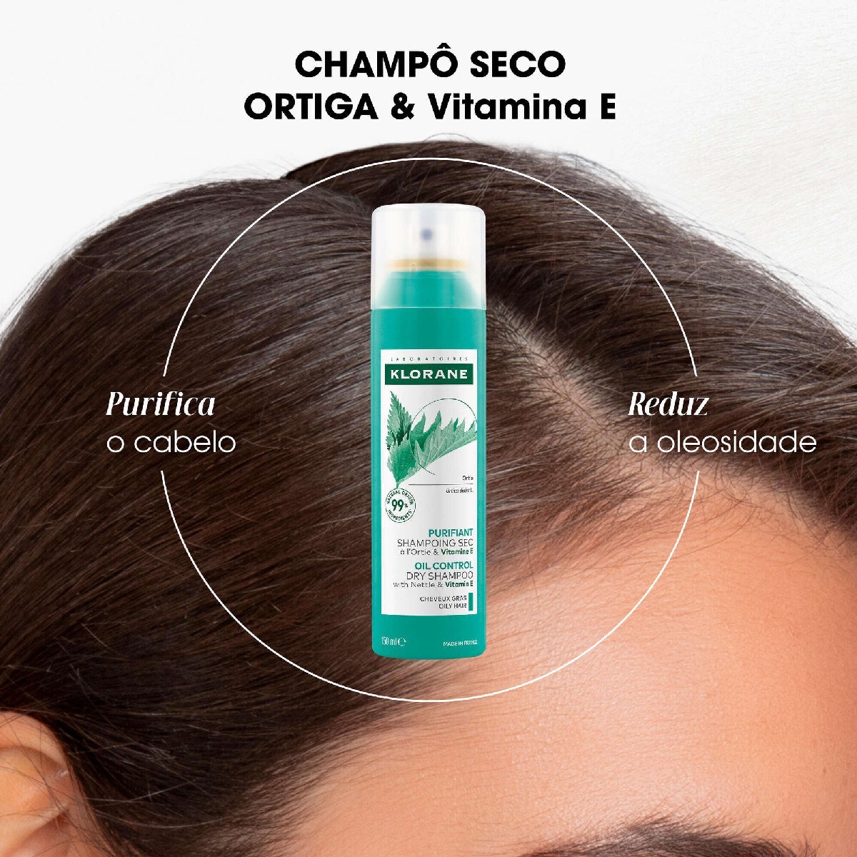 Champô Seco De Ortiga e Vitamina E Klorane 4