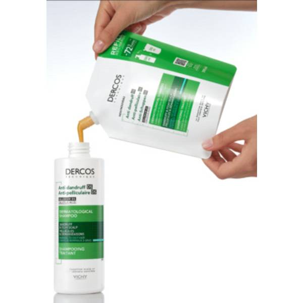 Refill Shampoo Anticaspa Dercos para Cabelos Normais e Oleosos 2