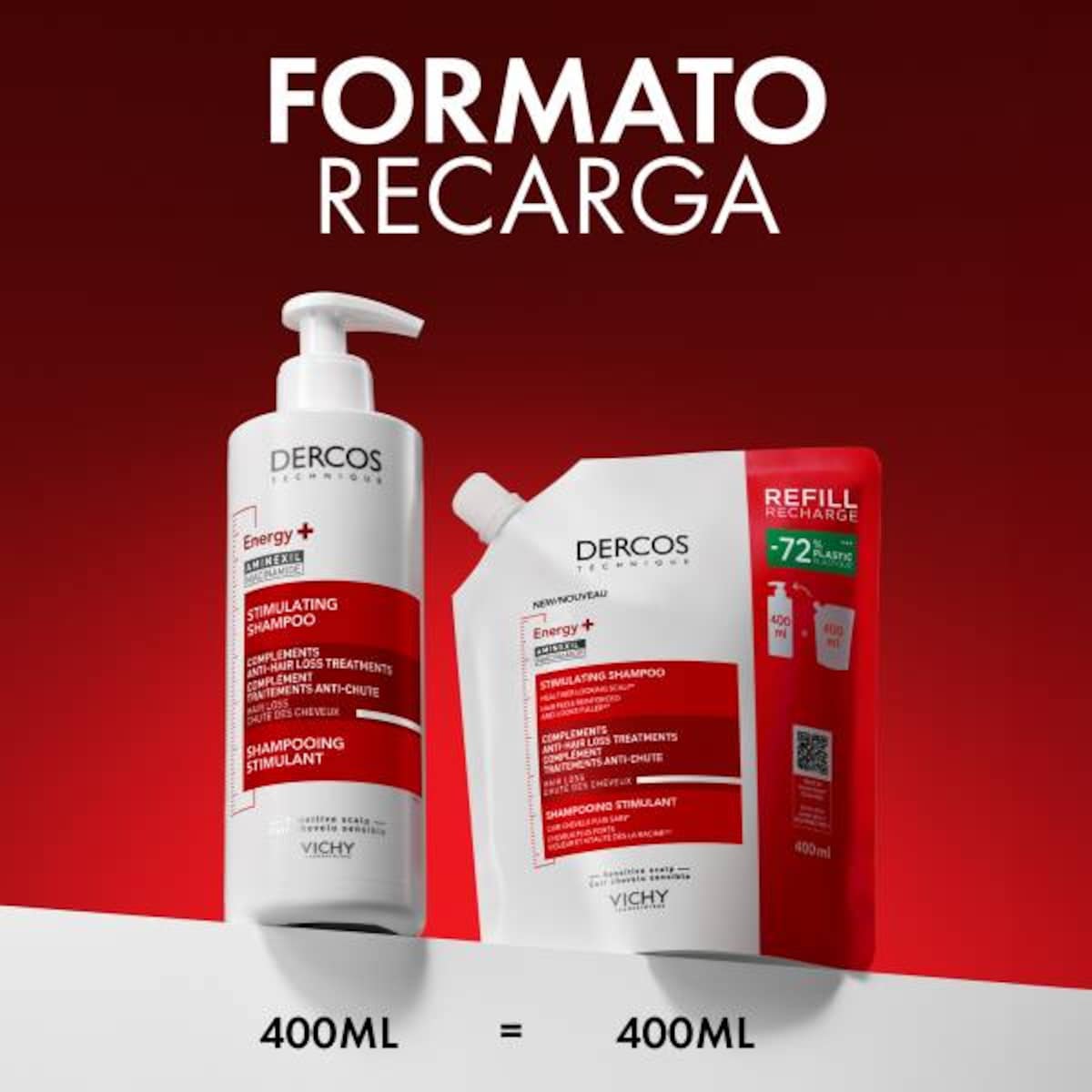 Refill Shampoo Dercos Energy+ Estimulante 4