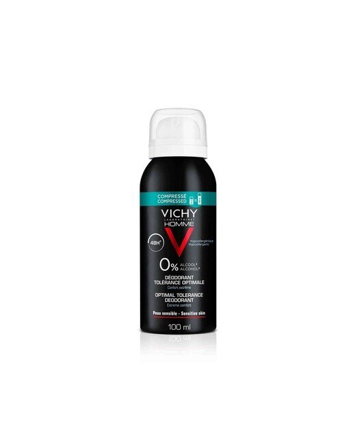 Desodorizante em Spray hipoalergénico 48h Tolerância Ótima 100ml Vichy Homme 1