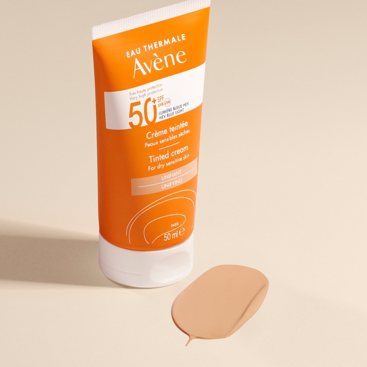 Protetor Solar Solares Creme 50+ com Cor 50 ML Avène 4