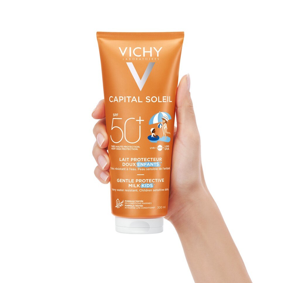 Protetor Solar em Leite Capital Soleil Kids SPF50+ 300ml Vichy 3