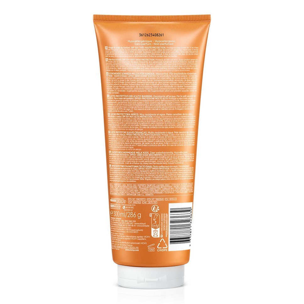 Protetor Solar em Leite Capital Soleil Kids SPF50+ 300ml Vichy 4