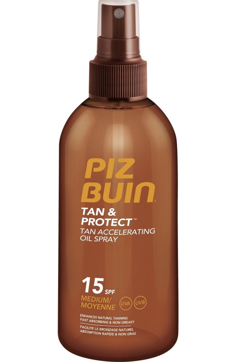 Protetor Solar em Óleo Spray Acelerador de Bronzeado SPF 15 Piz Buin 150 ml 1