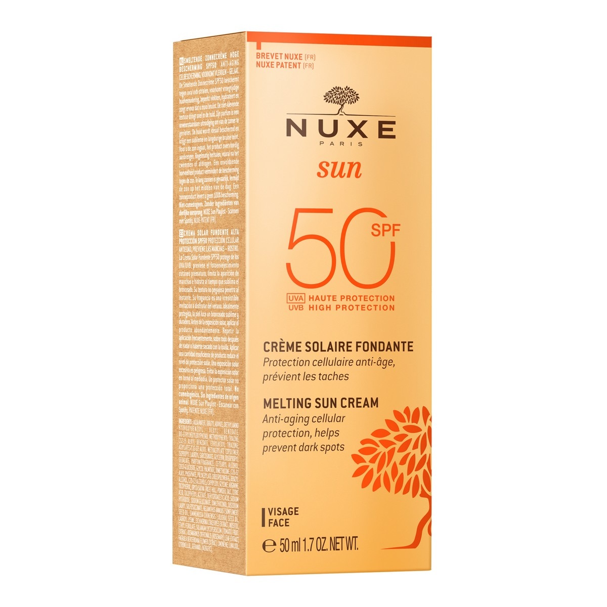 Proteto Solar em Creme Fundente Rosto SPF 50 Nuxe Sun 2