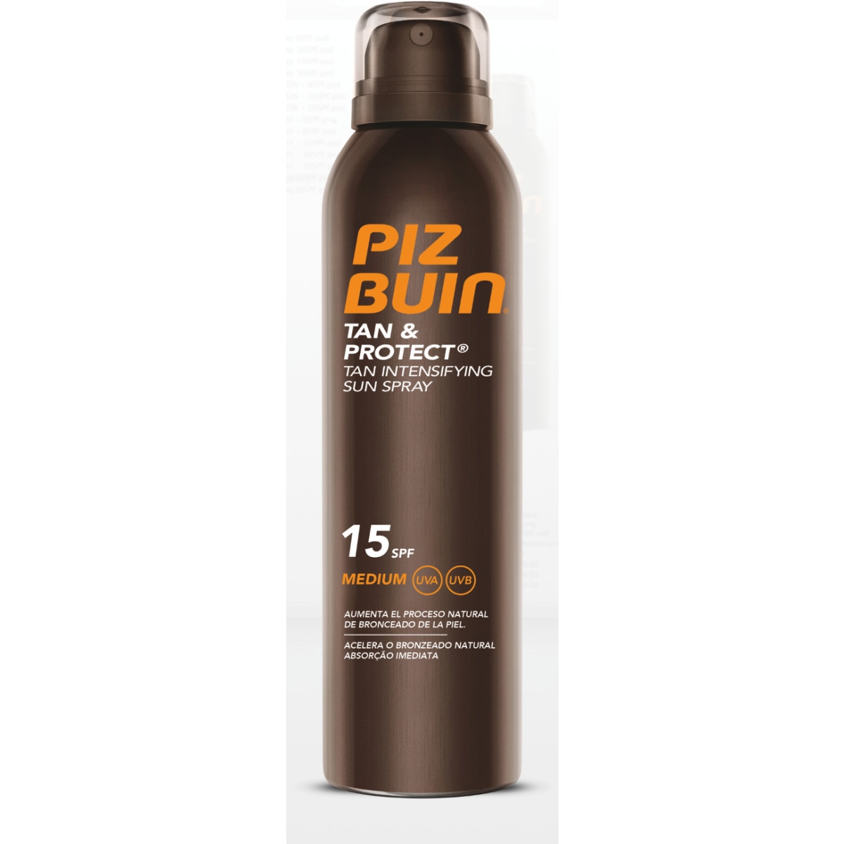 Protetor Solar Spray Solar Intensificador de Bronzeado e Proteção SPF 15 150 ml Piz Buin 1