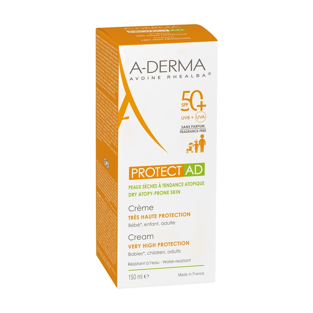 Protetor Solar Creme SPF 50+ Peles atópicas Aderma 3